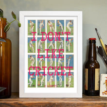 Load image into Gallery viewer, Cricketers personalised vintage cards print