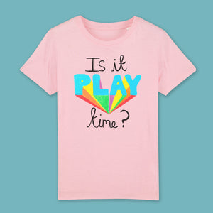 Is it play time? kids t-shirt