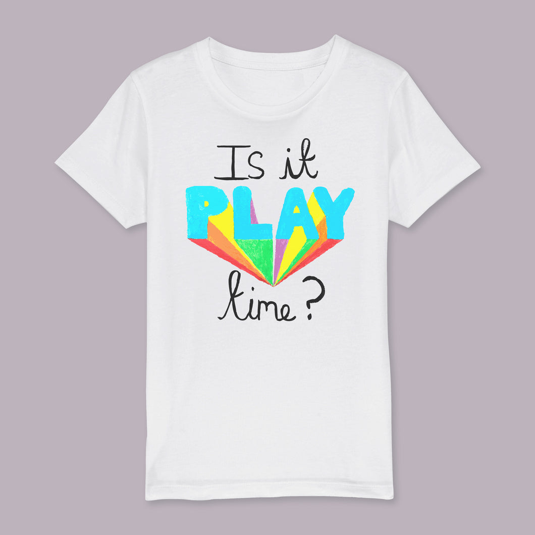 Is it play time? kids t-shirt