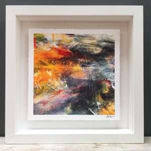 'Glowing embers' abstract fine art print
