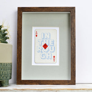 Diamond in the rough playing card print