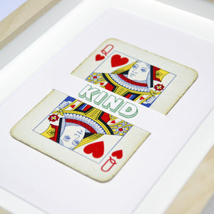 Strong Brave Kind True playing card print