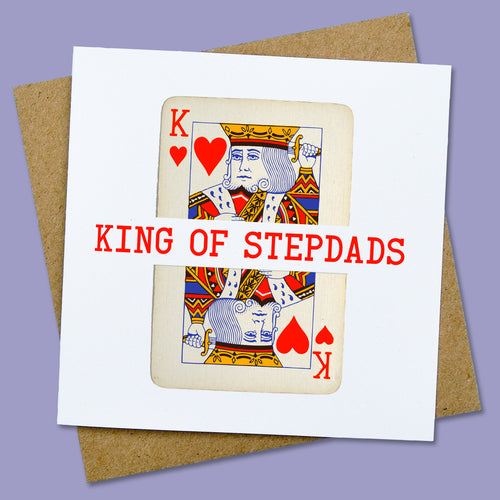 King of stepdads fathers day card