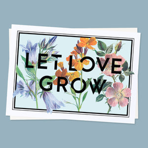 Let love grow valentine's print