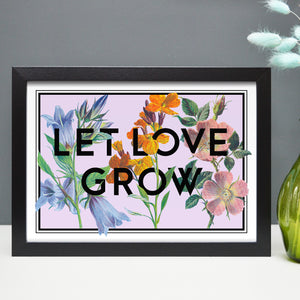 Let love grow valentine's print