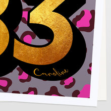 Load image into Gallery viewer, Personalised 50th birthday 1973 golden year print