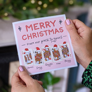 Family Cards Personalised Christmas cards pack