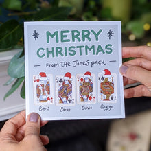 Load image into Gallery viewer, Family Cards Personalised Christmas cards pack