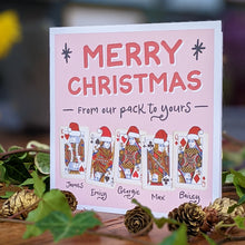 Load image into Gallery viewer, Family Cards Personalised Christmas cards pack