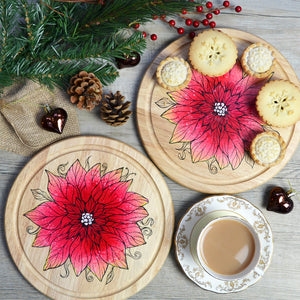 'Poinsettia' serving board