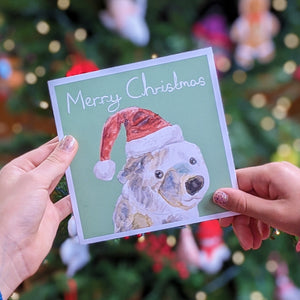 Poley the Polar Bear Christmas card