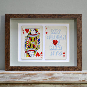 My queen of hearts playing card print