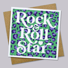 Load image into Gallery viewer, Rock &amp; roll star card