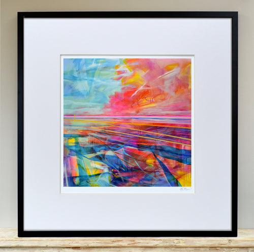 'A moment of reflection' abstract landscape fine art print
