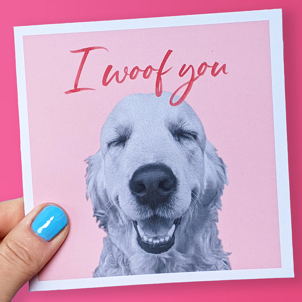 Puppy love Retriever card