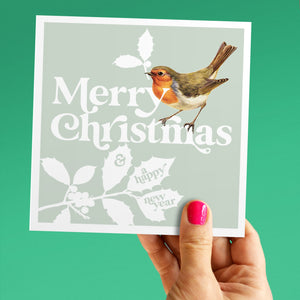 Robin redbreast Christmas card