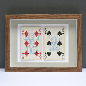 Route 66 playing card print