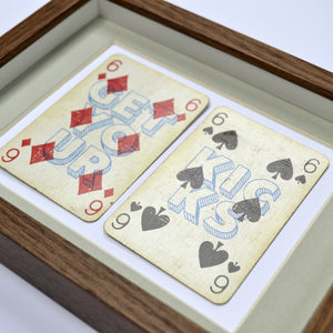 Route 66 playing card print