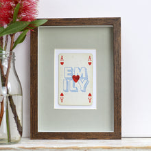 Load image into Gallery viewer, Ace of hearts playing card print