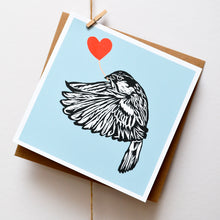 Load image into Gallery viewer, House Sparrow feathered friends card
