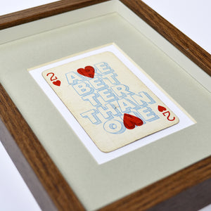 Two hearts are better than one playing card print