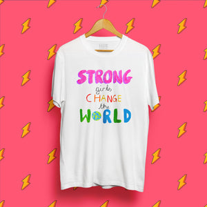 Strong girls adult t-shirt