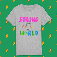 Load image into Gallery viewer, Strong girls kids t-shirt