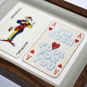 I'm such a fool for you playing card print