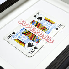 Load image into Gallery viewer, Dad is King personalised playing card print