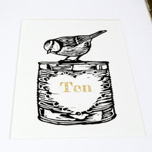 Load image into Gallery viewer, &#39;Tin&#39; 10th anniversary handmade print