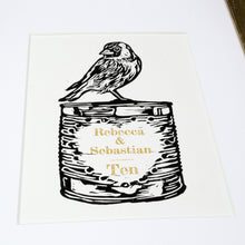 Load image into Gallery viewer, &#39;Tin&#39; 10th anniversary handmade print