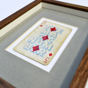The magic number playing card print