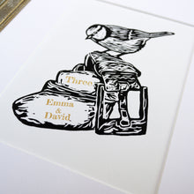 Load image into Gallery viewer, &#39;Leather&#39; 3rd anniversary handmade print