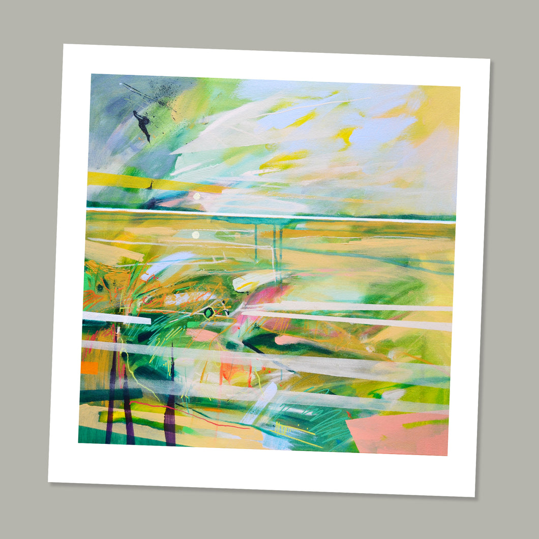 'To here knows when' abstract landscape fine art print