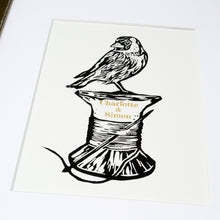 Load image into Gallery viewer, &#39;Cotton&#39; 2nd anniversary handmade print