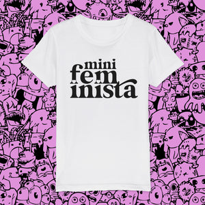 Mini feminista t-shirt - white