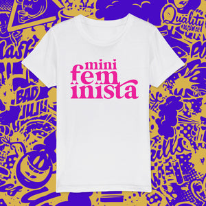 Mini feminista t-shirt - white